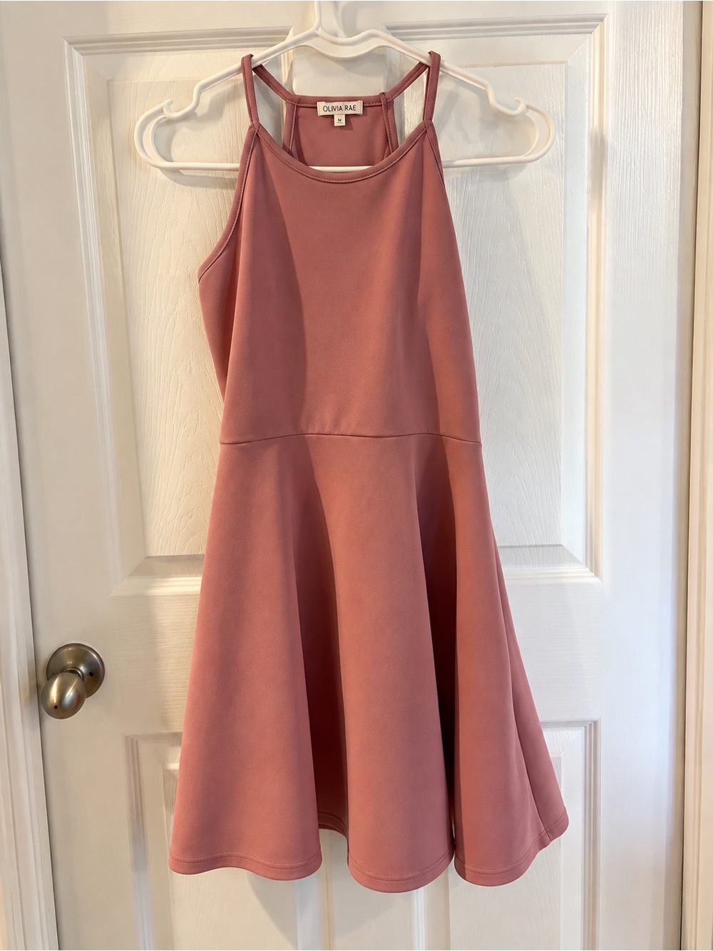 Olivia Rae Dusty Rose Fit & Flare Dress – Medium
